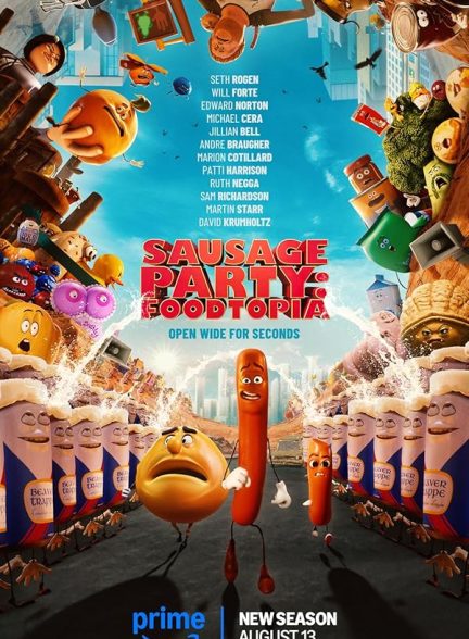 دانلود سریال سوسیس پارتی: فودتوپیا | Sausage Party: Foodtopia 2024